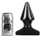 All Black - Kegelförmiger Buttplug für sanfte Dehnung