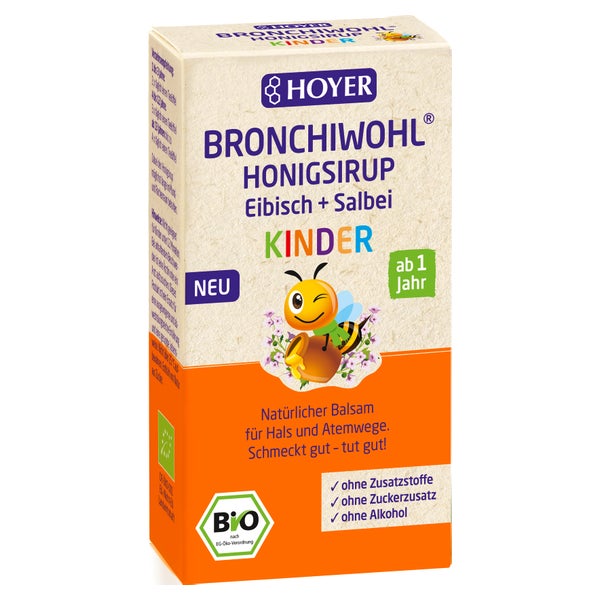 Hoyer Bronchiwohl Honigsirup Eibisch+salbei Ki Bio 250 g