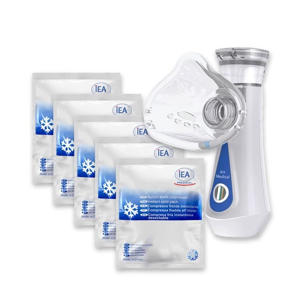 IEA Medical - Bundle - 5er Sofortkaltkompressen & Inhalationsgerät JM-06802 1 St