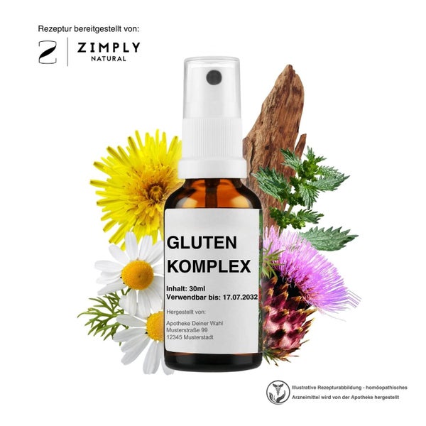Zimply Natural GLUTEN KOMPLEX - Pflanzbasierte Rezeptur 30 ml