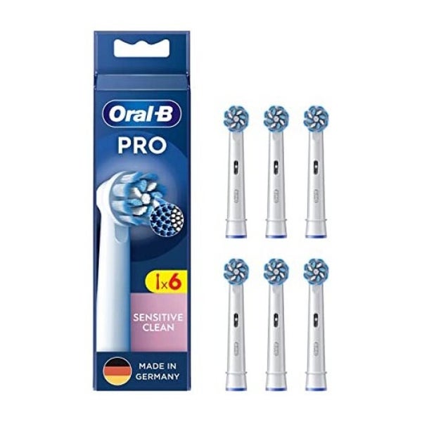Oral-B  Aufsteckbürsten 6 Stück PRO Sensitive Clean weiß 1 St