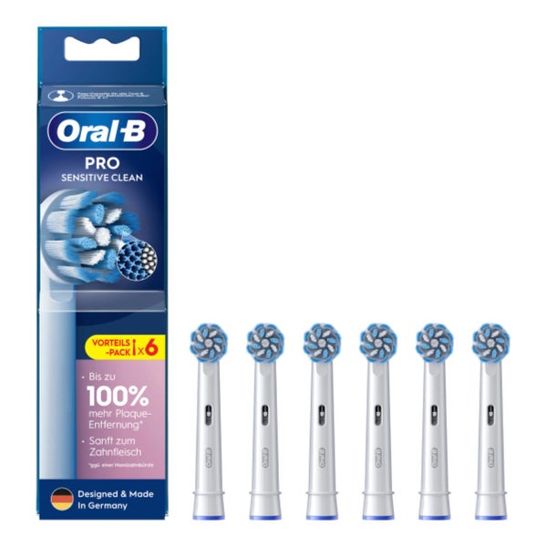 Oral-B  Aufsteckbürsten 6 Stück PRO Sensitive Clean weiß 1 St