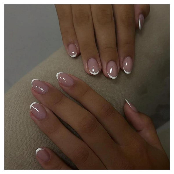 Künstliche Nägel French Short Almond Nude 24er FullCoverage 1 St