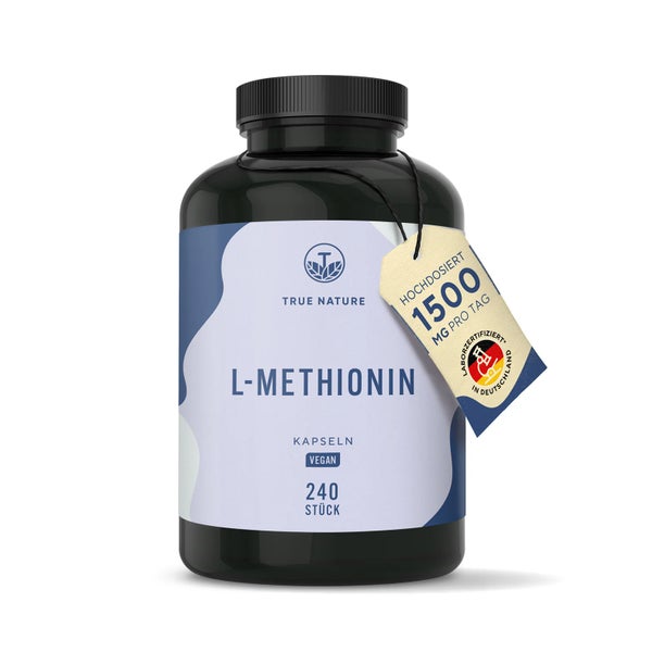 L-Methionin Kapseln - Aminosäure Vegan - 80 Tage Vorrat 240 St