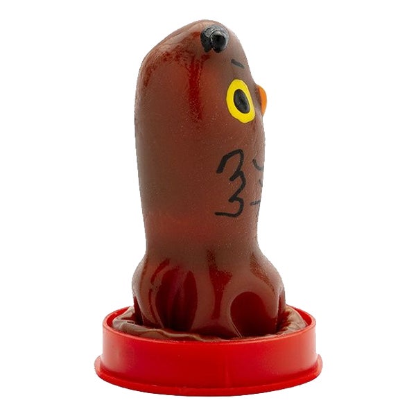 Scherzkondom mit Figur «Eule» 1 Stück, handbemalt (1 Stück) 1 St