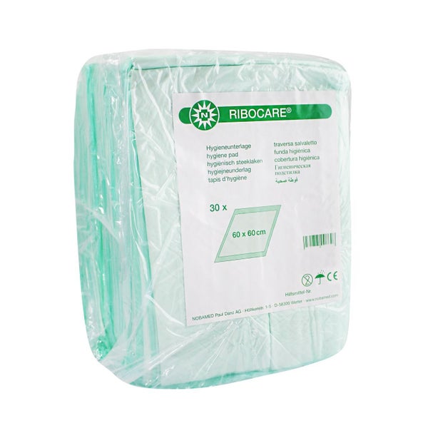Noba Ribocare Krankenunterlagen, 60 x 60 cm, 10-lagig, 3 x 30 Stück 90 St