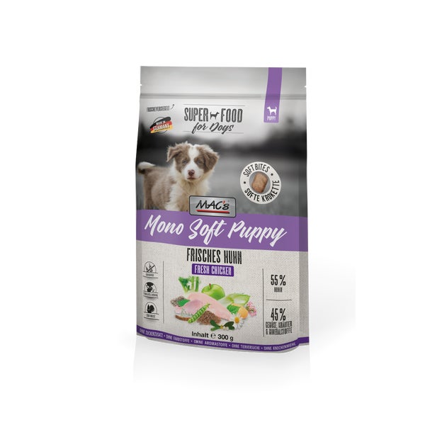 MAC's DOG - Mono Soft Puppy Frisches Huhn 0,3 kg