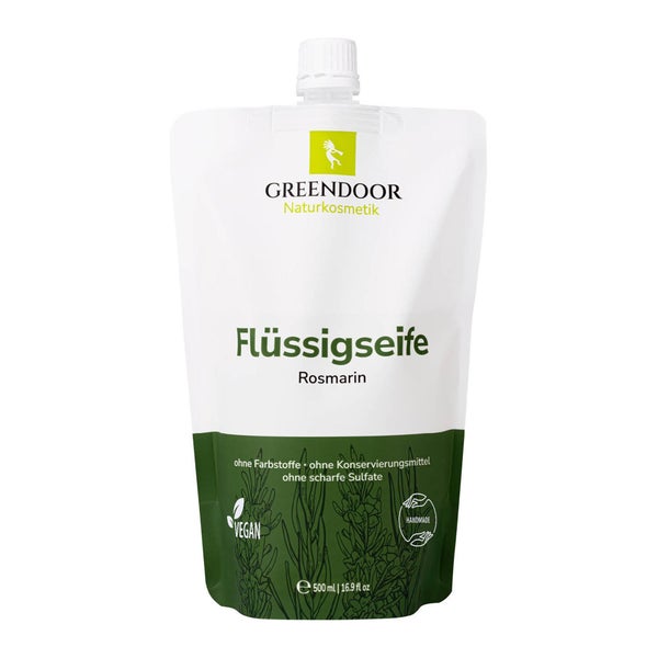 GREENDOOR Flüssigseife Nachfüllpackung Rosmarin 500 ml