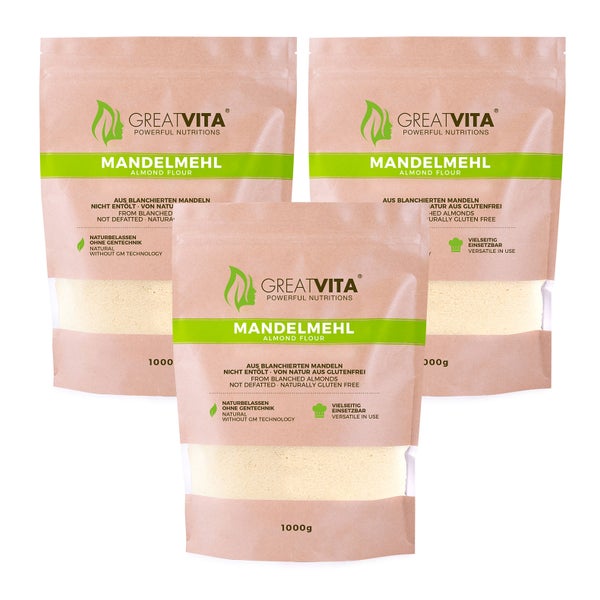 GreatVita Mandelmehl, naturbelassen 3000 g