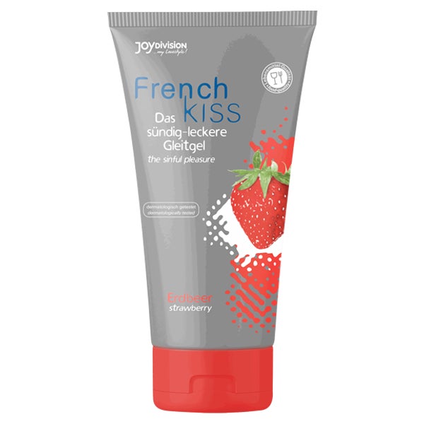 «Frenchkiss Erdbeer» Gleitgel – 75 ml, wasserbasiert, vegan (0.075 l) 75 ml