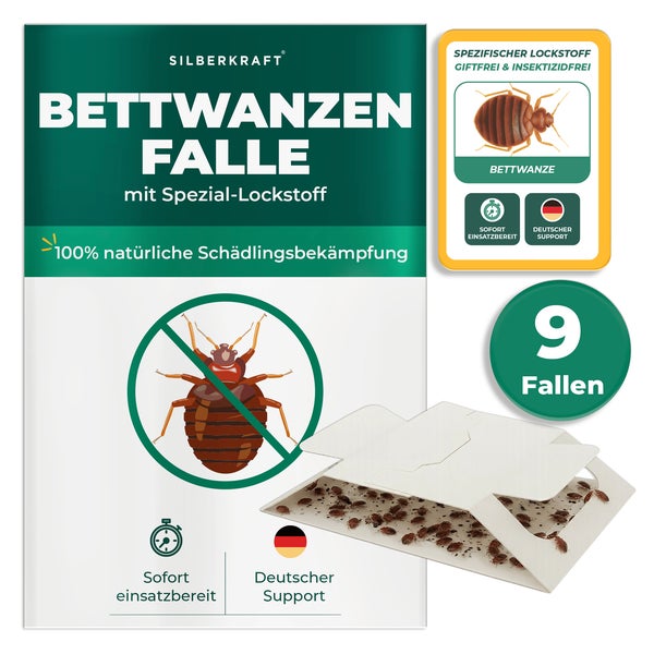 Silberkraft Bettwanzenfalle 9 Fallen 9 St