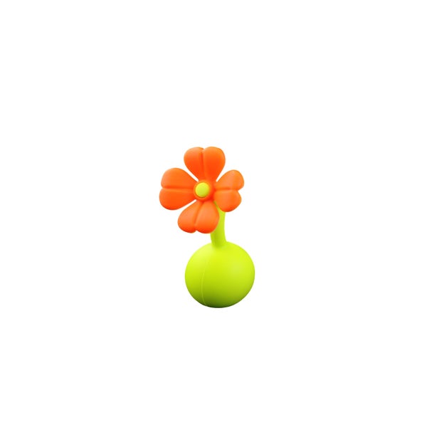 Milchpumpe Blumenverschluss - Orange