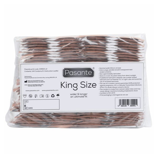 «King Size» extra große XXL-Kondome für den großen Penis (144 Kondome) 144 St