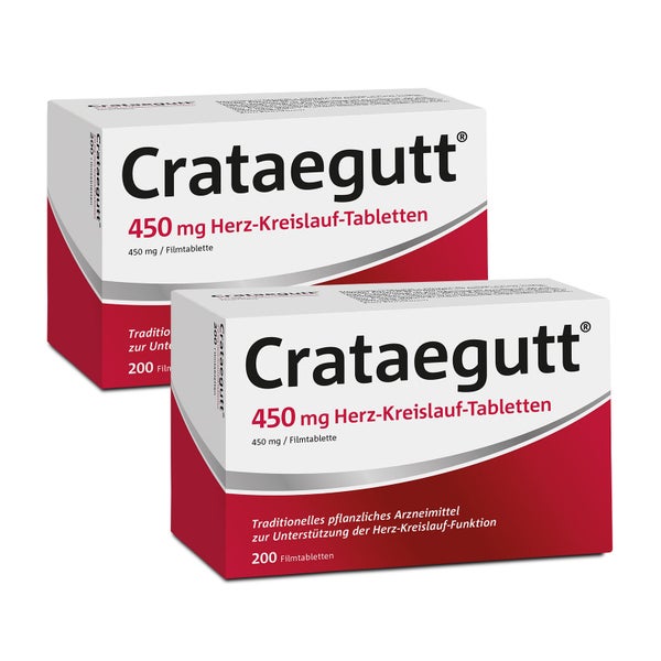 Crataegutt 450 mg Herz-Kreislauf-Tabl. 2X200 St