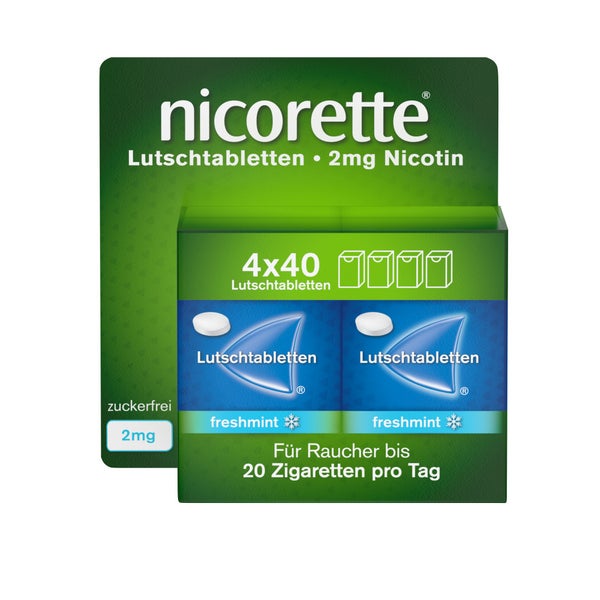 Nicorette Freshmint 2mg Lutschtabletten Gepresst 160 St