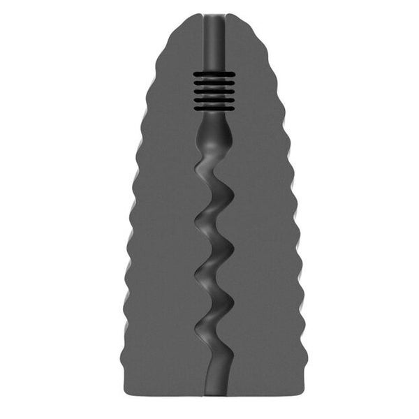 All Black - Strukt. Spiral-Masturbator mit ergo. Design 1 St