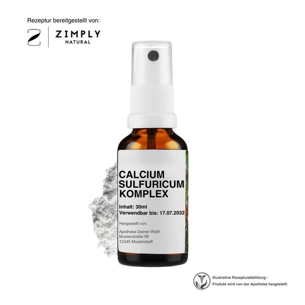 Zimply Natural CALCIUM SULFURICUM KOMPLEX - Pflanzbasierte Rezeptur 30 ml