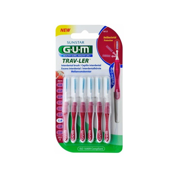 GUM Trav-Ler Interdentalbürsten 1,4 mm 6 St