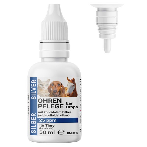 BMUT Ohrentropfen für Hunde & Katzen mit kolloidalem Silber 50 ml