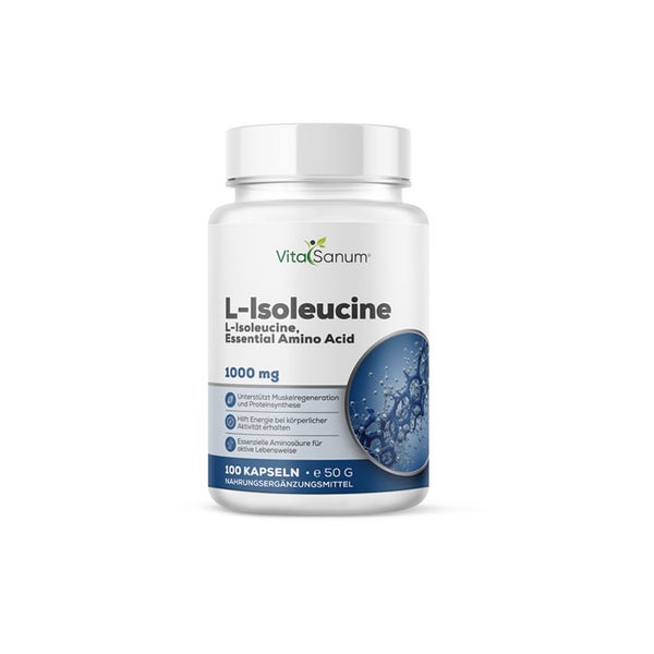 VitaSanum® L-Isoleucin – 1000 mg Tagesportion – 100 Kapseln 100 St