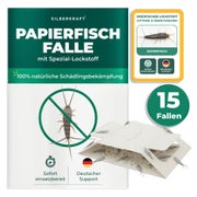 Silberkraft Papierfischfalle 15 Fallen 15 St