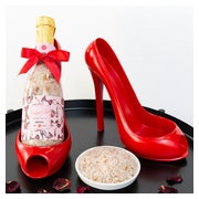 Accentra Boutique Style Geschenkset Rose in Sektflasche mit Keramik High Heel Schuh 550 g
