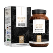 Maca Komplex mit Tribulus, Cordyceps, Giseng, Safran & Bockshornklee - HELDENKRAFT - 270 vegane Kapseln - NATURTREU® 3 x 90 St