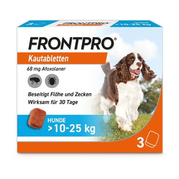 FRONTPRO Kautablette Hunde 10-25kg 3 St