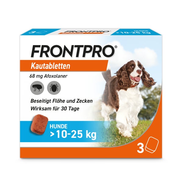 FRONTPRO Kautablette Hunde 10-25kg 3 St