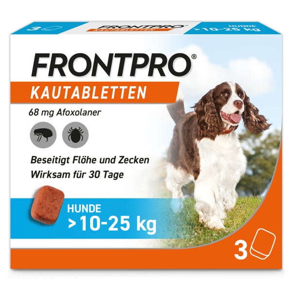 FRONTPRO Kautablette Hunde 10-25kg 3 St