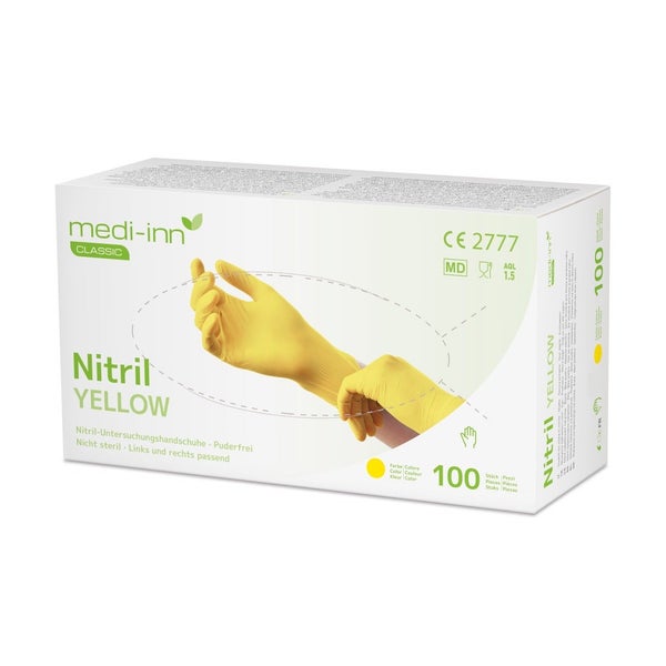 Medi-inn Classic U.hands.nitril Pf Xs Yellow 1000 St