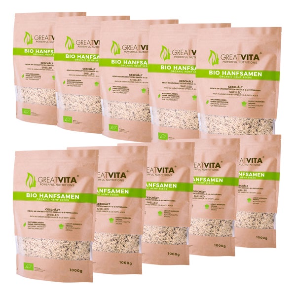GreatVita Bio Hanfsamen 10000 g