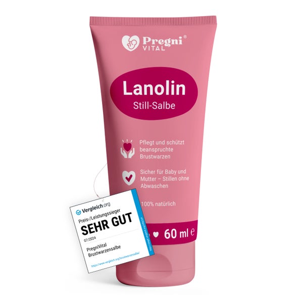 Lanolin Brustwarzensalbe - von PregniVital® 60 ml