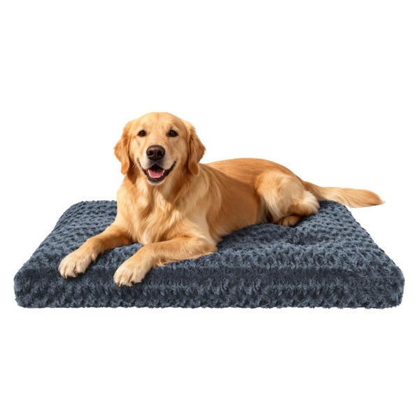 Homaxy Hundebett Große Hunde 105x68x10 cm Dunkelgrau