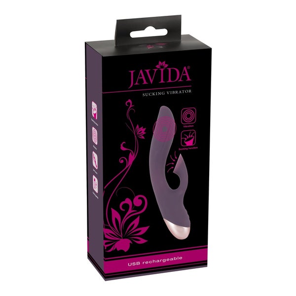 JAVIDA - Mit Klitorissauger und leicht gebogenem Schaft 1 St