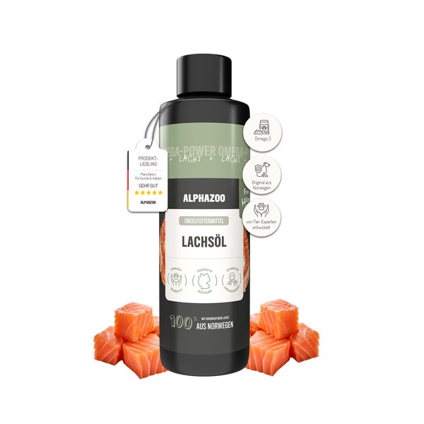 alphazoo Lachsöl für Hunde 250 ml
