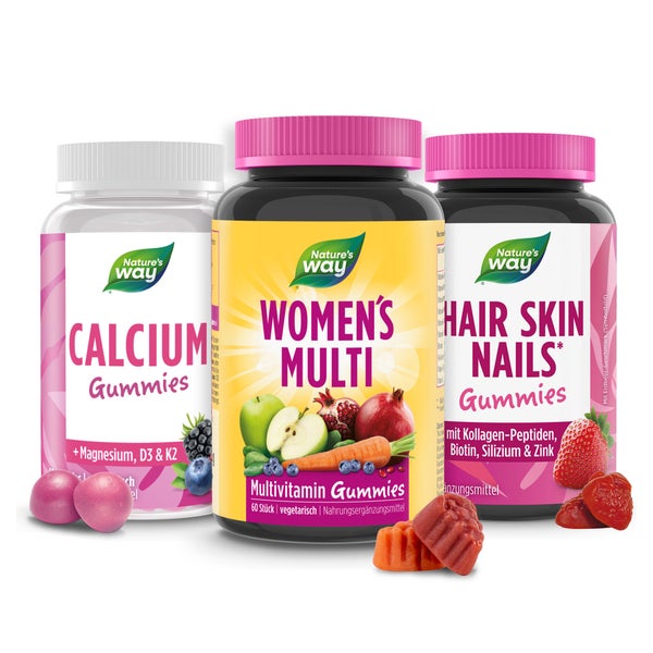 Women's Power Set I Vitamine für Frauen I A-Z Multivitamin I Hair Gummies mit 2500 µg Biotin I 50... 180 St