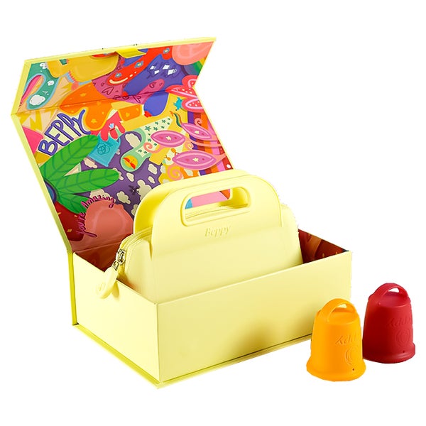 Cups «SUNRISE» Box (Rot/Orange) Menstruationstassen (2 Stück) 2 St