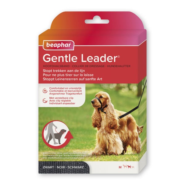 Beaphar Gentle Leader, Hundehalfter - schwarz, M 1 St