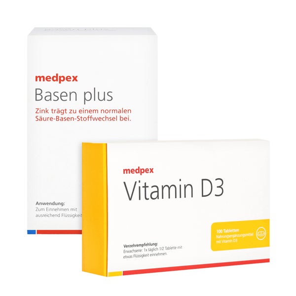medpex Basen plus & medpex Vitamin D3 360+100 St