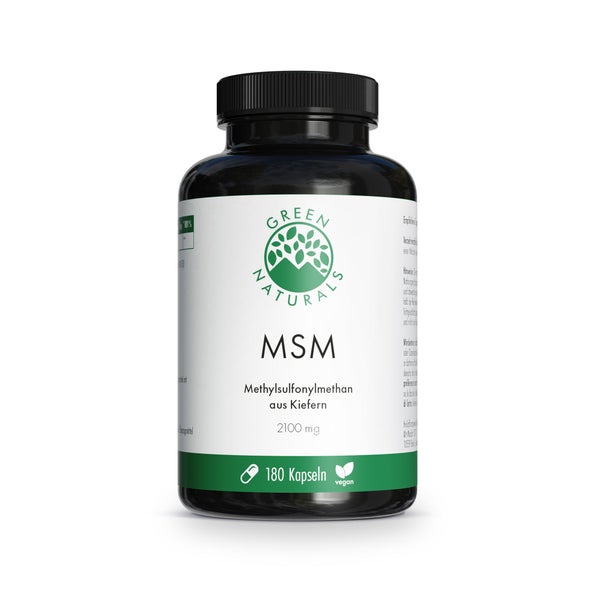 GREEN NATURALS MSM 2100 mg vegan hochdosiert 180 St