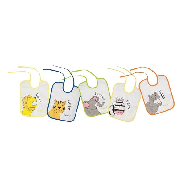 PLAYSHOES Lätzchen 5er Pack Tiermotive 1 St