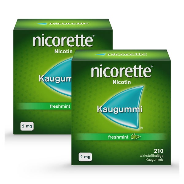 Nicorette Kaug.freshmint 2 mg Doppelpack 2X210 St