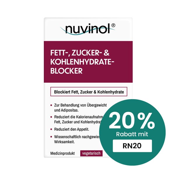 nuvinol Fett-, Zucker- & Kohlenhydrate-Blocker 45 St