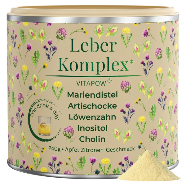 Vitapow Leber Komplex - Mariendistel, Artischocke, Löwenzahn 240 g