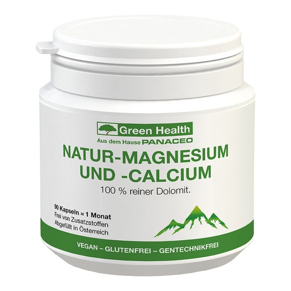 Green Health Natur-Magnesium und -Calcium Kapseln 90 St