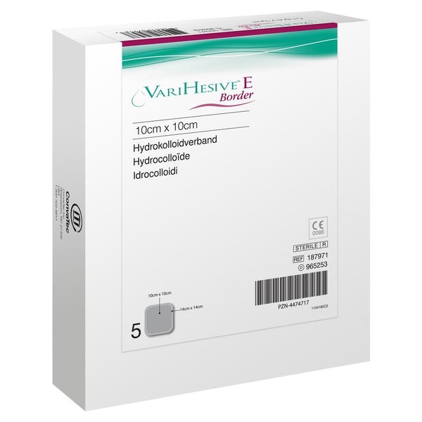 Varihesive E Border 10x10 cm HKV hydroak 5 St