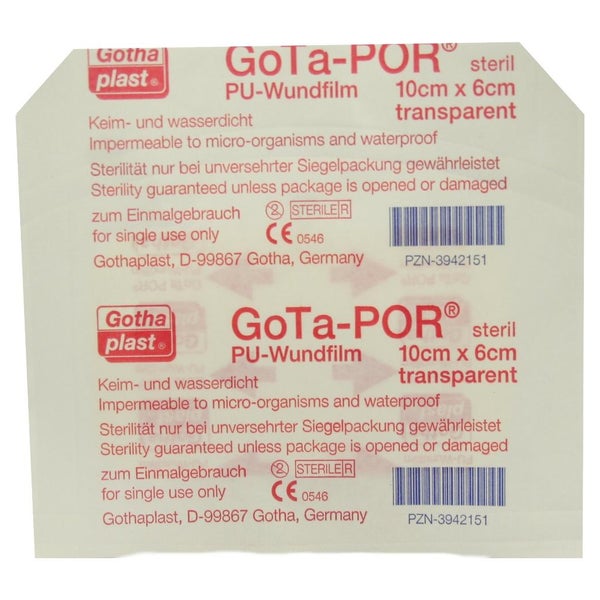 GOTA POR PU Wundfilm 10x6cm steril 1 St