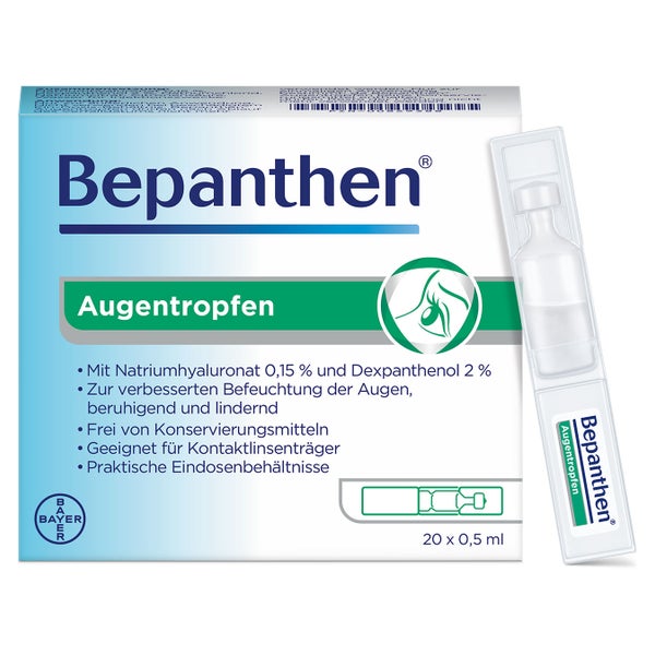 Bepanthen Augentropfen 20X0,5 ml