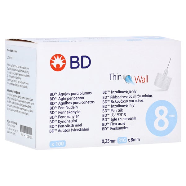 BD THIN Wall Pen-Nadeln 0,25 31 Gx8 mm 100 St